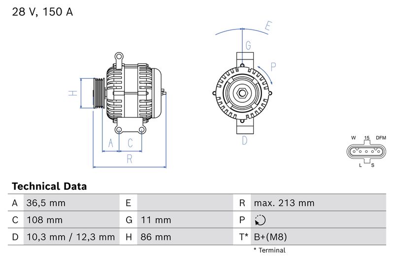 BOSCH Generator 0 986 086 130