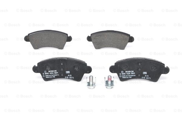 BOSCH Bremsbelagsatz, Scheibenbremse 0 986 424 801
