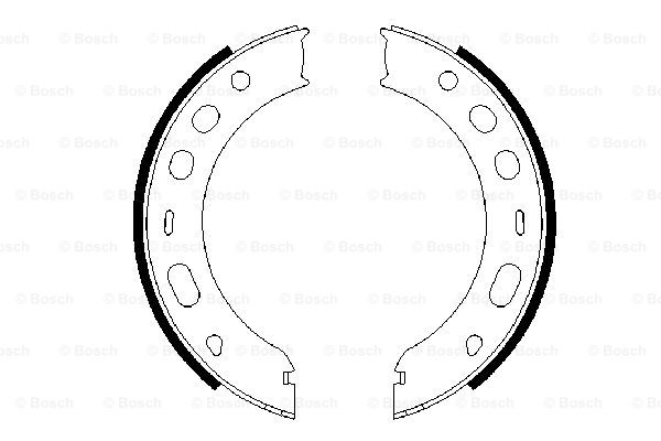 BOSCH Bremsbackensatz, Feststellbremse 0 986 487 706