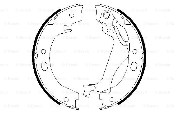 BOSCH Bremsbackensatz, Feststellbremse 0 986 487 713