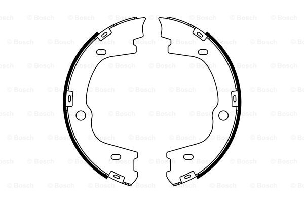 BOSCH Bremsbackensatz, Feststellbremse 0 986 487 778