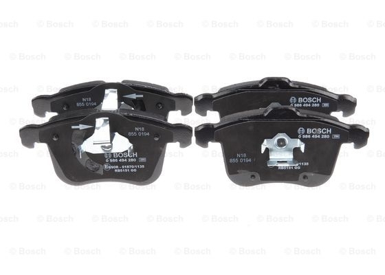 BOSCH Bremsbelagsatz, Scheibenbremse 0 986 494 280