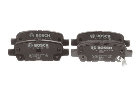 BOSCH Bremsbelagsatz, Scheibenbremse 0 986 494 929