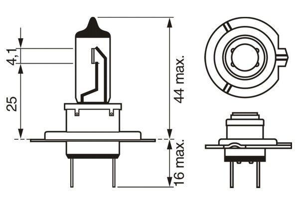 BOSCH Glühlampe, Fernscheinwerfer 1 987 301 441