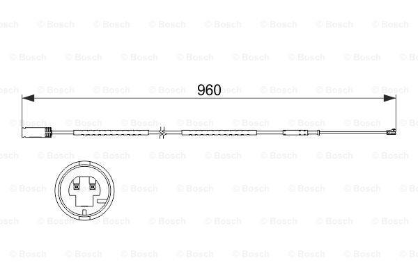 BOSCH Warnkontakt, Bremsbelagverschleiß 1 987 473 523