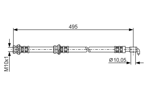 BOSCH Bremsschlauch 1 987 476 401