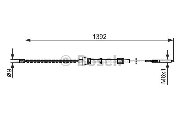 BOSCH Seilzug, Feststellbremse 1 987 477 680