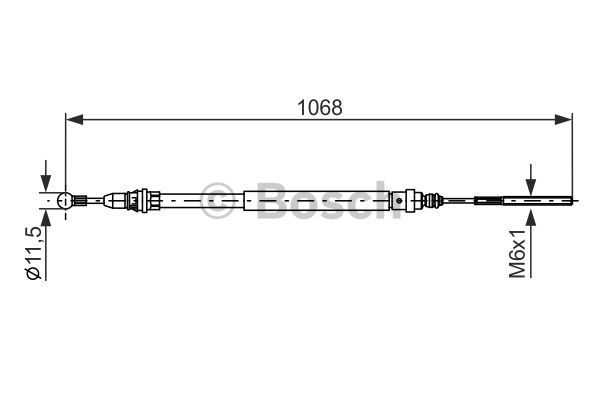 BOSCH Seilzug, Feststellbremse 1 987 477 713