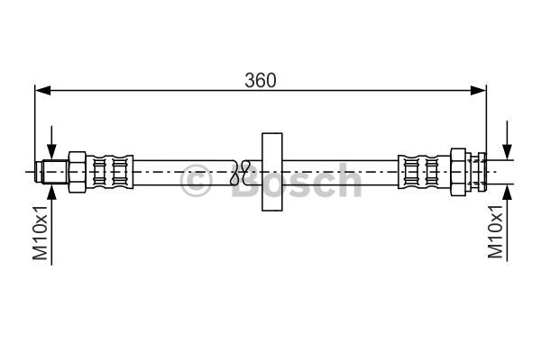 BOSCH Bremsschlauch 1 987 481 017