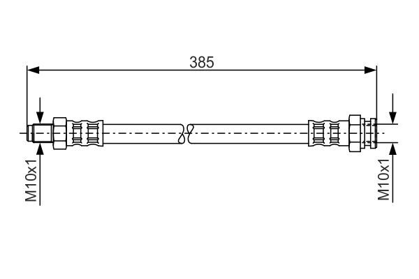 BOSCH Bremsschlauch 1 987 481 018
