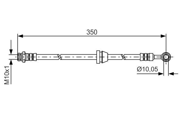 BOSCH Bremsschlauch 1 987 481 388
