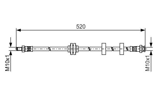 BOSCH Bremsschlauch 1 987 481 495