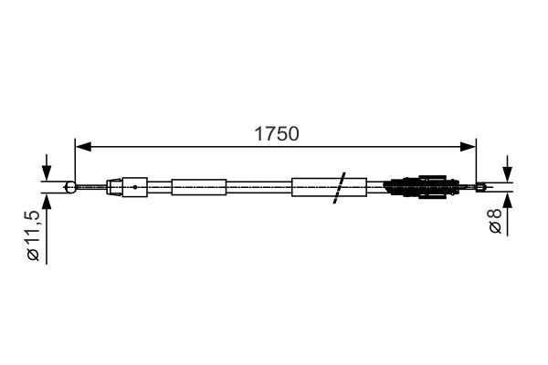 BOSCH Seilzug, Feststellbremse 1 987 482 018