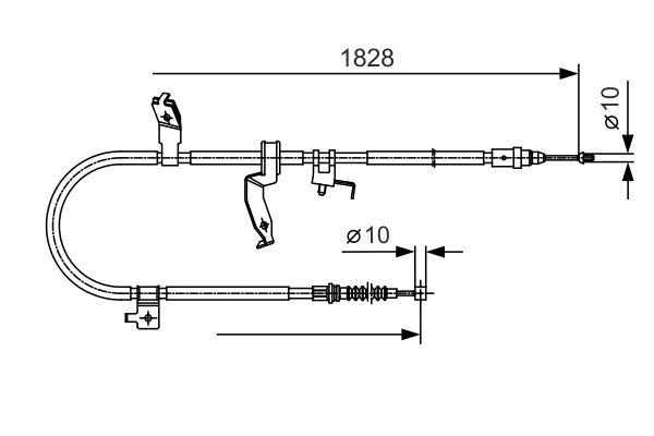 BOSCH Seilzug, Feststellbremse 1 987 482 053