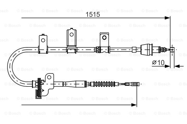 BOSCH Seilzug, Feststellbremse 1 987 482 097