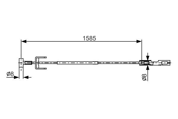 BOSCH Seilzug, Feststellbremse 1 987 482 145