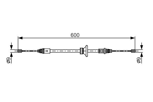 BOSCH Seilzug, Feststellbremse 1 987 482 146
