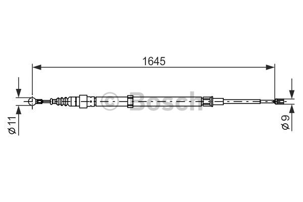 BOSCH Seilzug, Feststellbremse 1 987 482 191