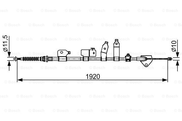 BOSCH Seilzug, Feststellbremse 1 987 482 438