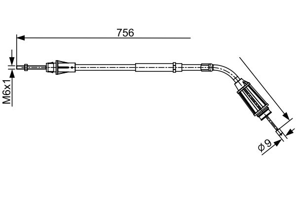 BOSCH Seilzug, Feststellbremse 1 987 482 556