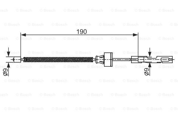 BOSCH Seilzug, Feststellbremse 1 987 482 561