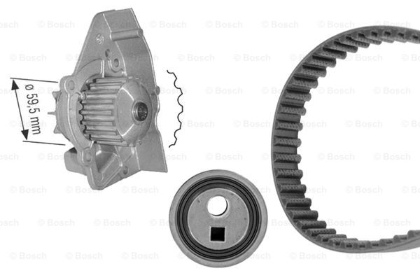 BOSCH Wasserpumpe + Zahnriemensatz 1 987 946 964