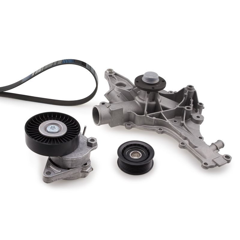 GATES Wasserpumpe + Keilrippenriemensatz KP16PK2390