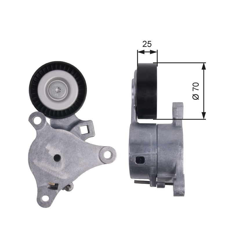 GATES Riemenspanner, Keilrippenriemen T39041
