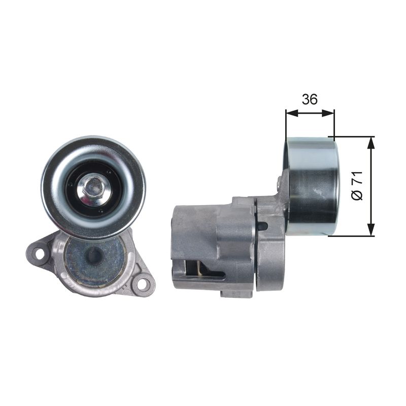 GATES Riemenspanner, Keilrippenriemen T39133