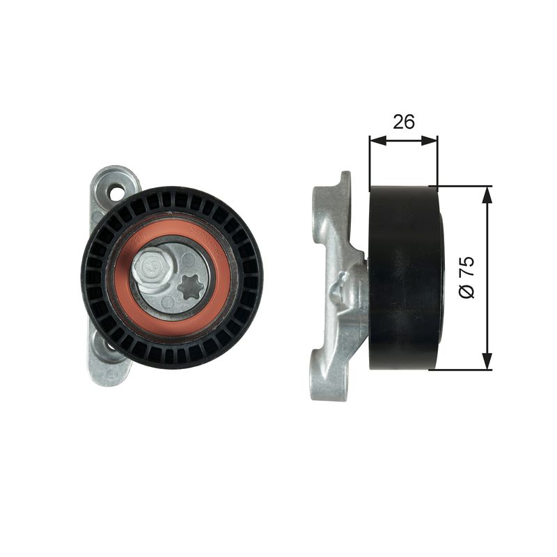 GATES Riemenspanner, Keilrippenriemen T39345