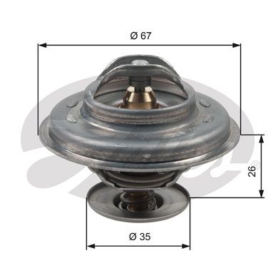 GATES Thermostat, Kühlmittel TH11687G1