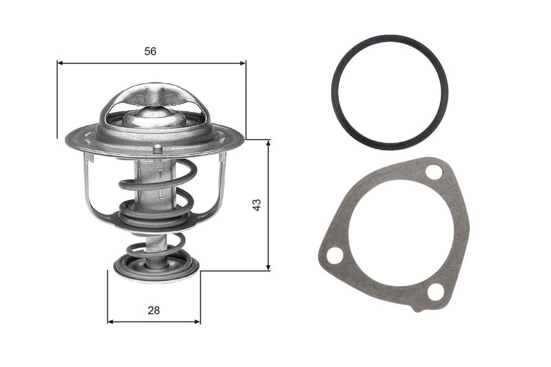 GATES Thermostat, Kühlmittel TH31276G1