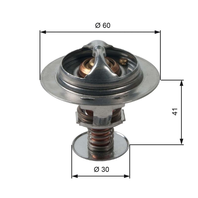GATES Thermostat, Kühlmittel TH34882G1