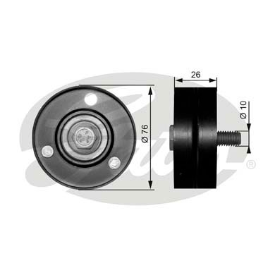 GATES Umlenk-/Führungsrolle, Keilrippenriemen T36083