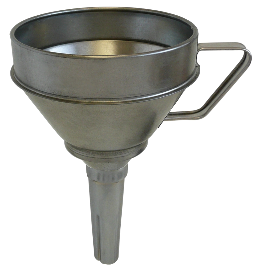 Weißblech-Trichter F-T 160 mit Sieb, ø 160 mm