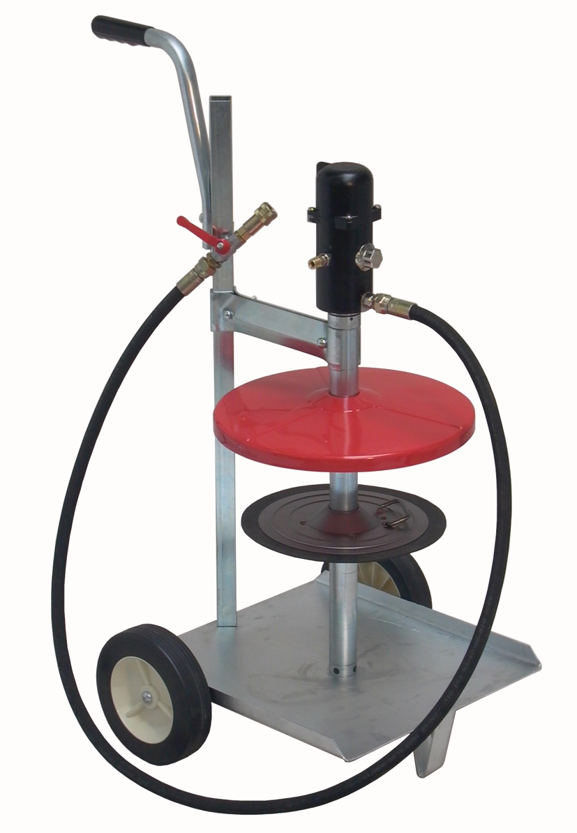 pneuMATO-fill-50-m für 50 kg Fetteimer, Innen-Ø 355-387 mm