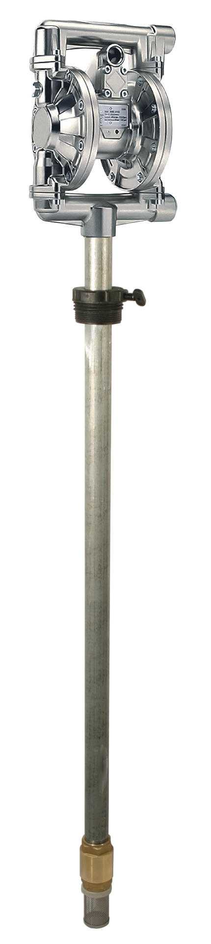 Pneumatische Doppel-Membranpumpe DP-60-T mit Stahlsaugrohr