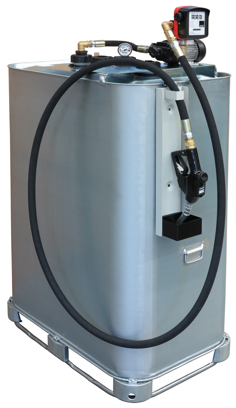 Kompakt-Tankanlage EP 140-AZ-T mit Zähler, 4 m Abgabeschlauch