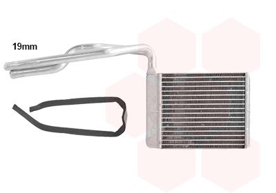 VAN WEZEL Wärmetauscher, Innenraumheizung 18016702