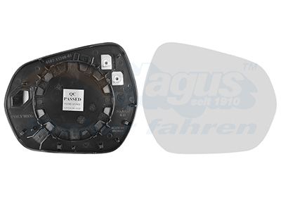 VAN WEZEL Spiegelglas, Außenspiegel 1853838