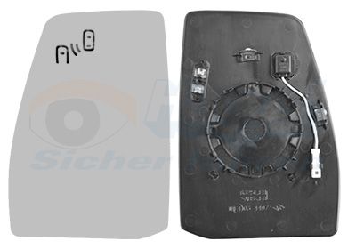 VAN WEZEL Spiegelglas, Außenspiegel 1989835