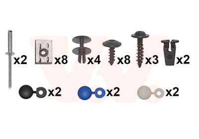 VAN WEZEL Montagesatz, Stoßfänger 5827794