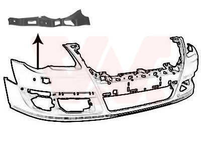 VAN WEZEL Halter, Stoßfänger 5839564