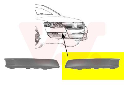 VAN WEZEL Zier-/Schutzleiste, Stoßfänger 5839587