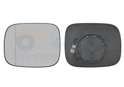 VAN WEZEL Spiegelglas, Außenspiegel 5938835