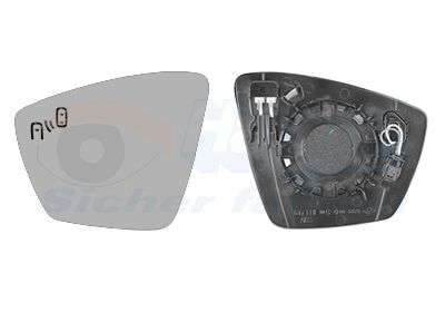 VAN WEZEL Spiegelglas, Außenspiegel 7643835