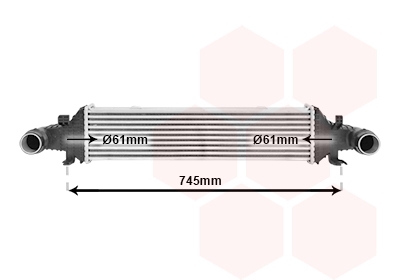 VAN WEZEL Ladeluftkühler 30004593