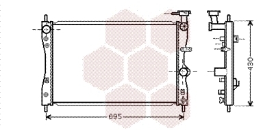 VAN WEZEL Kühler, Motorkühlung 32002172