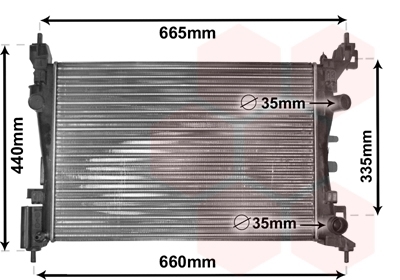 VAN WEZEL Kühler, Motorkühlung 37002408