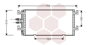 VAN WEZEL Kondensator, Klimaanlage 58005145